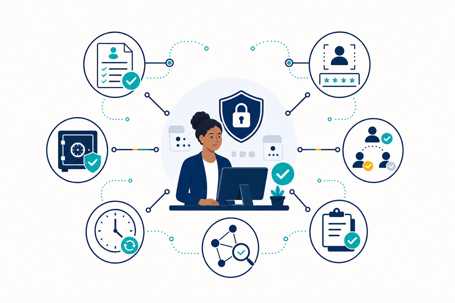 Data governance illustrated as part of the TrustWave signal network